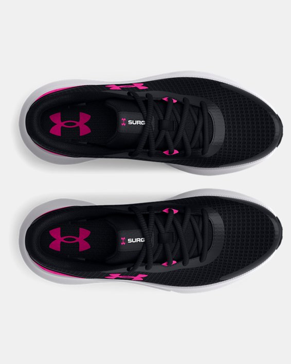 Women's UA Surge 3 Running Shoes, Black, pdpMainDesktop image number 2